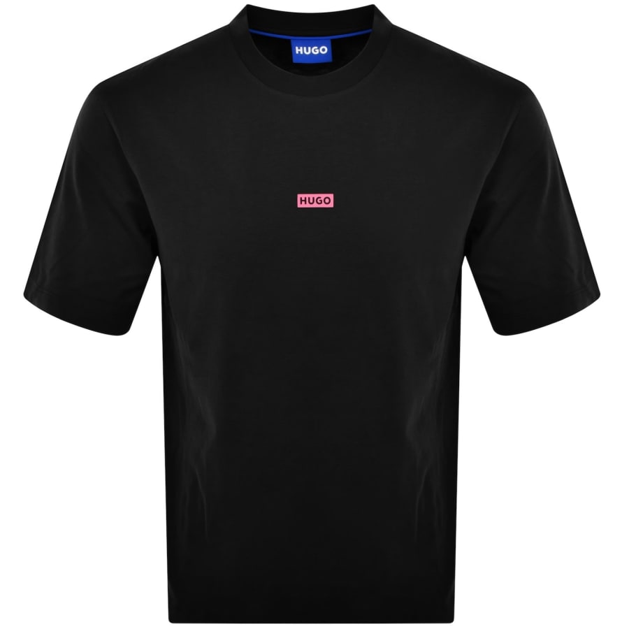 HUGO Blue Nalono T Shirt Black | Mainline Menswear United States